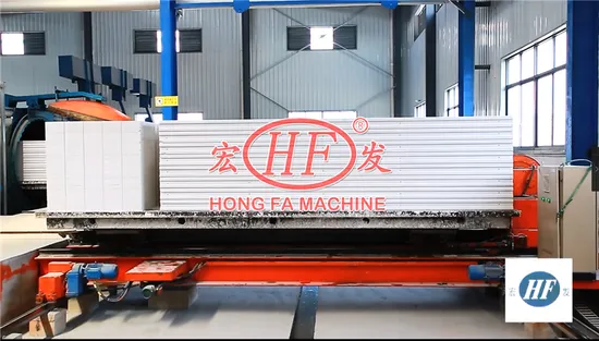 Hongfa Construction Equipment Planta de Blocos AAC Máquinas para Fabricação de Painéis ALC/Linha Automática de Produção de Blocos AAC para Materiais de Construção