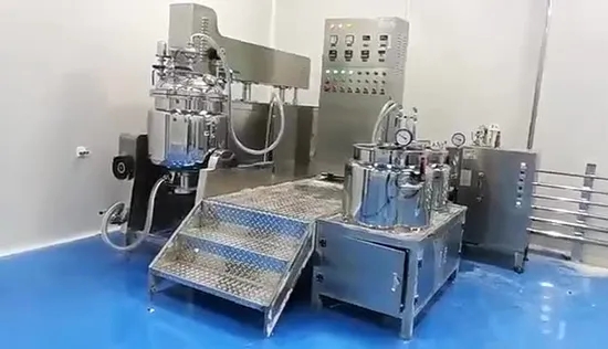 Máquina de emulsificação para cuidados com a pele, misturador de emulsificação a vácuo, creme, loção, misturador de emulsificação a vácuo