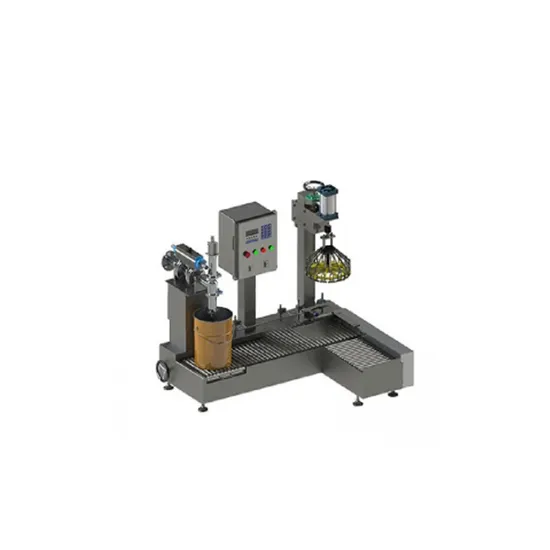 Máquina de enchimento ou embalagem totalmente automática para baldes de metal ou plástico
